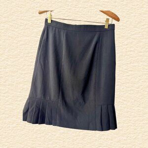 Dress Barn Black Pleated Skirt (Size 8)